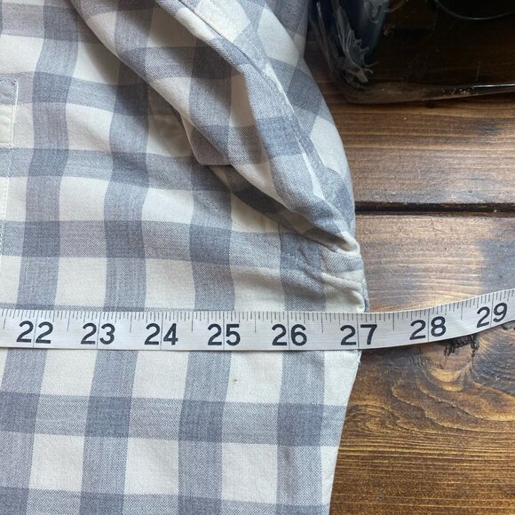 Ralph Lauren Jeans Co. Button Down Men's size XL Long Sleeve Plaid Gray White - Picture 5 of 7